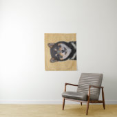 柴犬(黒とタン)絵画ズ – Dog Art タペストリー (インサイチュ)