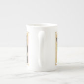 柴犬(黒とタン)絵画ズ – Dog Art ボーンチャイナマグカップ (裏面)