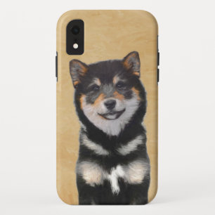 柴犬(黒とタン)絵画ズ – Dog Art iPhone XRケース