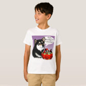 柴犬(blk)ハロウィーンキャンディ tシャツ (正面フル)