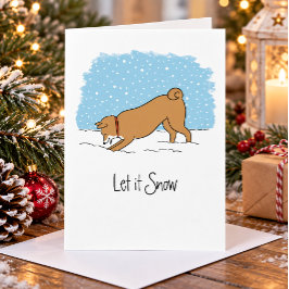 柴犬 Let It Snow - ハッピードッグ クリスマス Xmas