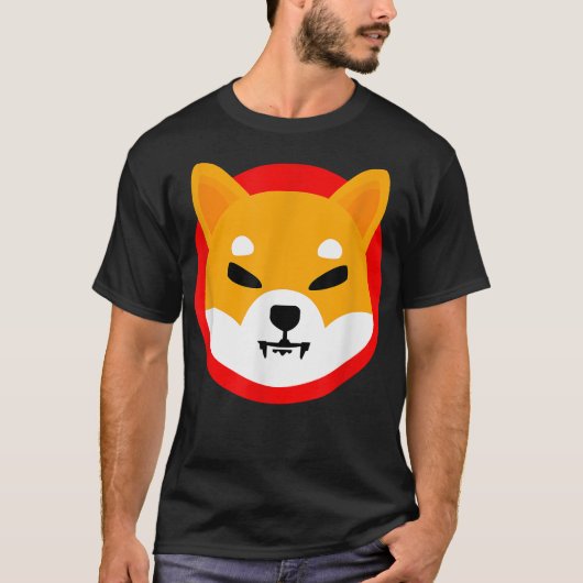柴犬- SHIBAコイン暗号トークン – 柴犬 Tシャツ (正面)