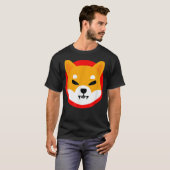 柴犬- SHIBAコイン暗号トークン – 柴犬 Tシャツ (正面フル)