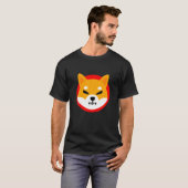 柴犬- SHIBAコイン暗号トークン – 柴犬 Tシャツ (正面フル)