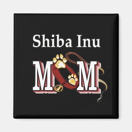 柴犬MOMプレゼント マグネット (正面)