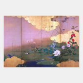 柴田ゼシン花と四季の鳥 ラッピングペーパーシート (正面2)