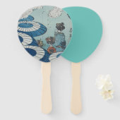 柴田是真のさくらんぼブロッサム春 ハンドファン (正面&裏面)