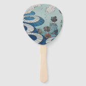 柴田是真のさくらんぼブロッサム春 ハンドファン (正面)