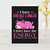 柴私はエネルギーのない乳がん カード (黄色い花)