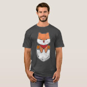 柴血統犬犬のオーナー暗号通貨レトロ Tシャツ (正面フル)