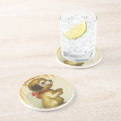 柵で囲まれた子犬 コースター (側面)