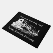 柵によるヴィンテージ船そして旅行 ドアマット (アングル)