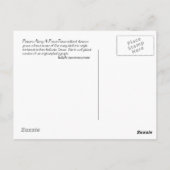 柵に沿った花 ポストカード (裏面)