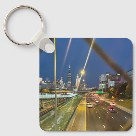 柵の向こうに キーホルダー (正面)