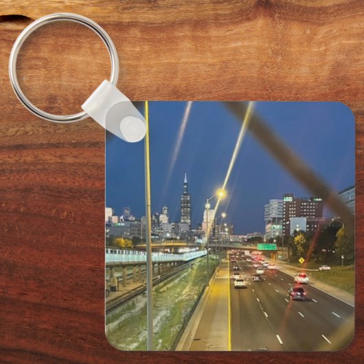 柵の向こうに キーホルダー (正面)