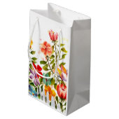 柵の後ろに足跡を付ける スモールペーパーバッグ (裏面アングル)