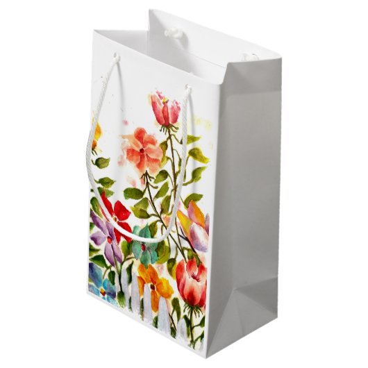 柵の後ろに足跡を付ける スモールペーパーバッグ (裏面アングル)