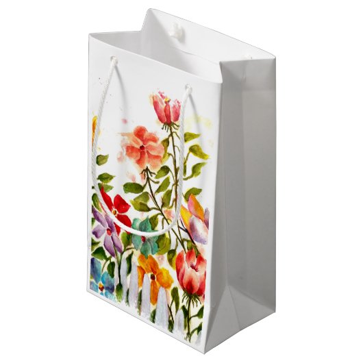 柵の後ろに足跡を付ける スモールペーパーバッグ (正面アングル)