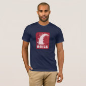 柵のTシャツ(海軍)のルビー Tシャツ (正面フル)