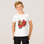 柵を離れたBitcoinのジェットコースター Tシャツ (正面フル)