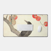 柿に烏,抱一柿及びカラス,鳳逸 デスクマット (キーボード&マウス)