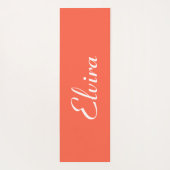 柿のエレガント名 |スタイリッシュトレンディー ヨガマット (裏面)