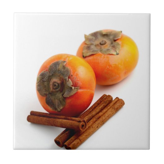 柿のシナモン タイル (正面)