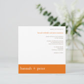 柿のバナー：:結婚式招待状 招待状 (スタンド正面)