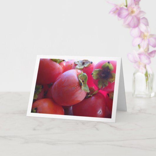 柿の実 カード (蘭)