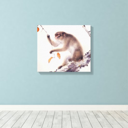 柿の実 キャンバスプリント (インサイチュ (ウッドフロア))