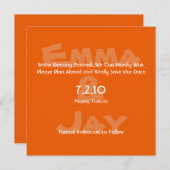 柿の実 シンプリー カラー セーブ・ザ・デート (正面/裏面)