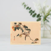 柿の木の鳥 ポストカード (スタンド正面)