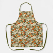 柿の柄 エプロン (正面)