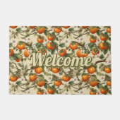 柿の柄 ドアマット (正面)