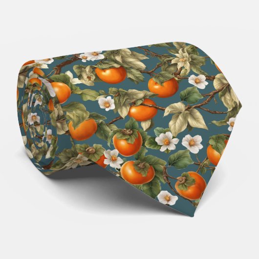 柿の柄 ネクタイ (ロール)