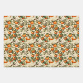 柿の柄 ラッピングペーパーシート (正面)