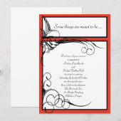 柿の花のウェディング招待状 招待状 (正面/裏面)