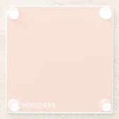 柿の赤の色名 ガラスコースター (裏面)