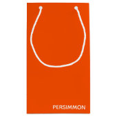 柿の赤の色名 スモールペーパーバッグ (裏面)