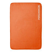 柿の赤の色名 バスマット (正面縦)