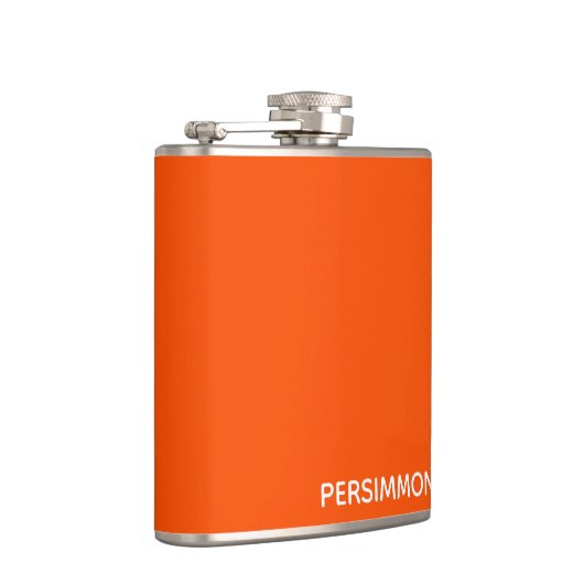 柿の赤の色名 フラスク (右)