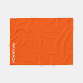 柿の赤の色名 フリースブランケット (正面(横))