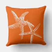 柿オレンジヒトデ夫婦化粧枕 クッション (裏面)