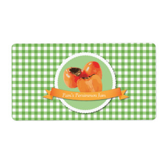 柿ジャム缶詰ラベル ラベル