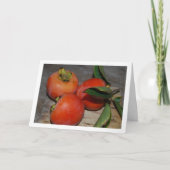 柿フルーツポートレート カード (正面)