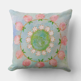 柿プリント クッション