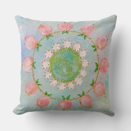 柿プリント クッション (正面)