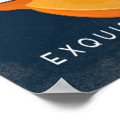 柿ヴィンテージフルーツラベルポスター ポスター (角)