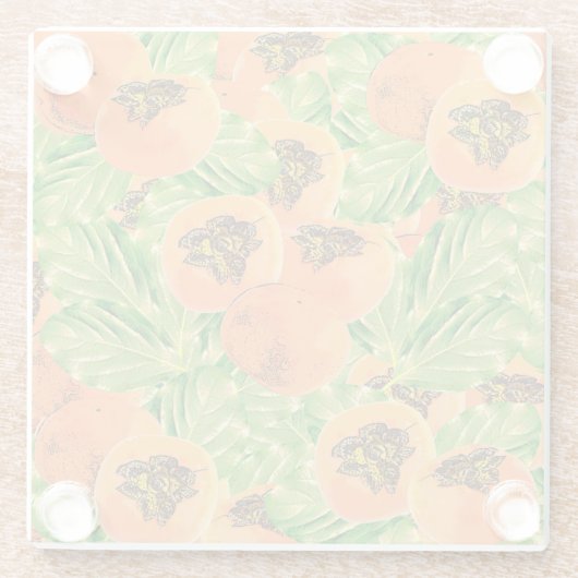 柿柄 ガラスコースター (裏面)