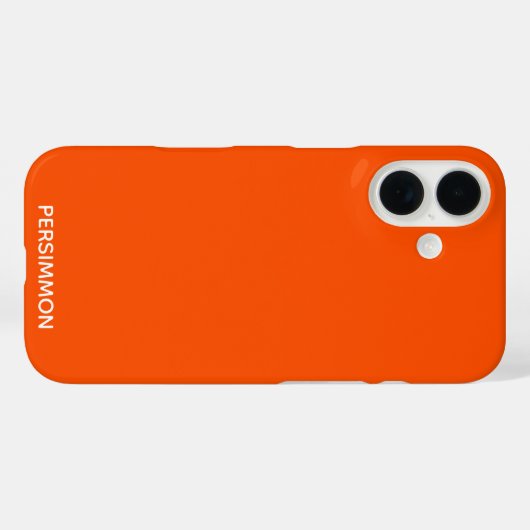 柿赤色名 Case-Mate iPhoneケース (裏面 (横))
